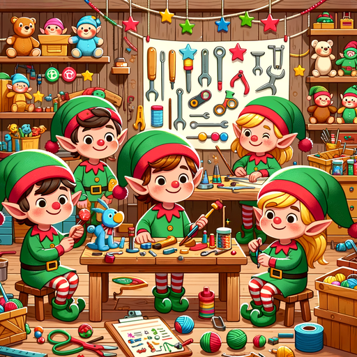 Charming Elf Workshop Paint By Diamond