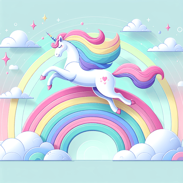 Mystic Unicorn Rainbow DIY Paint By Diamonds