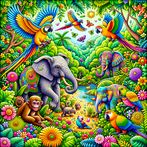 Whimsical Jungle Diamonded Painting Kits