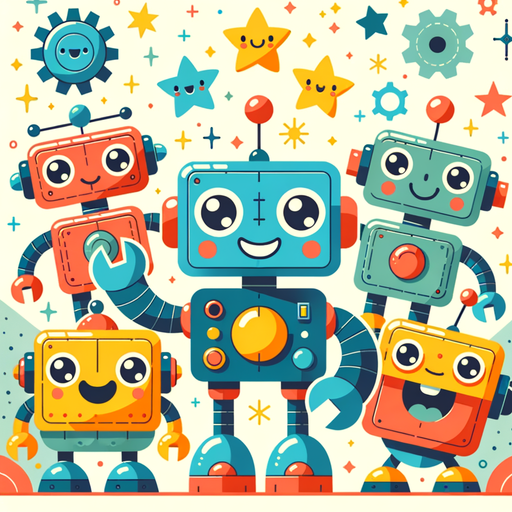 Happy Little Robots Paint By Diamonds