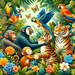 Whimsical Jungle Friends Paint By Diamonds Art