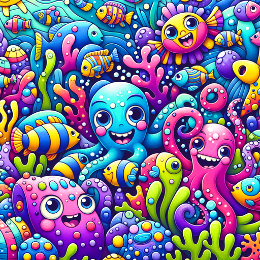 Joyful Underwater Fantasy Paint By Diamond