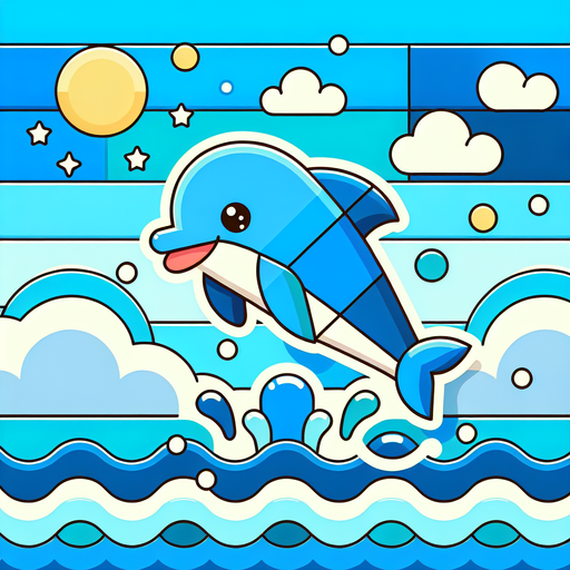Happy Dolphin Splash Diamonded Painting Kits