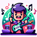 Funky Rock Star Jamming Paint By Diamonds Art