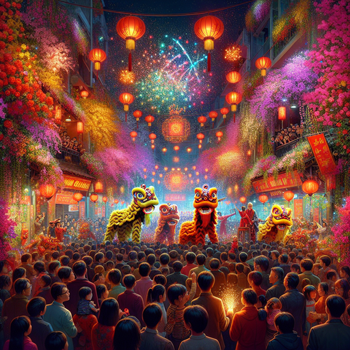 Tet Festival - Hanoi, Vietnam Paint By Diamond
