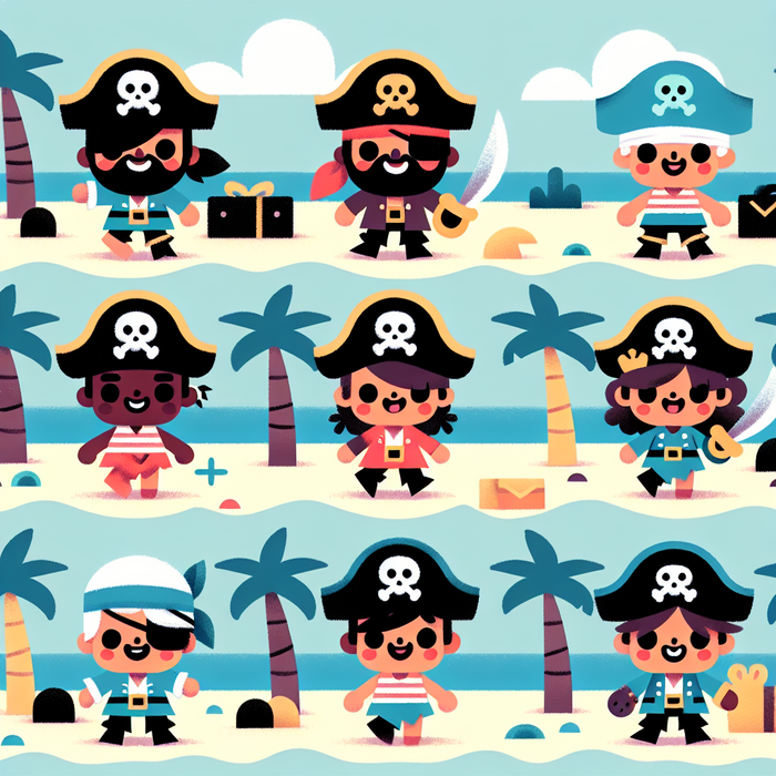 Seaside Pirate Adventure Painting Diamond Kit