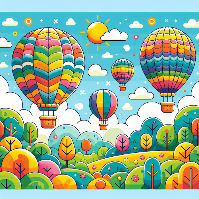 Cheery Balloon Adventure Paint By Diamonds Art