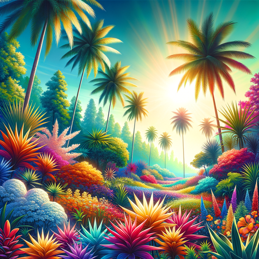 Vivid Tropical Paradise Diamond Painting