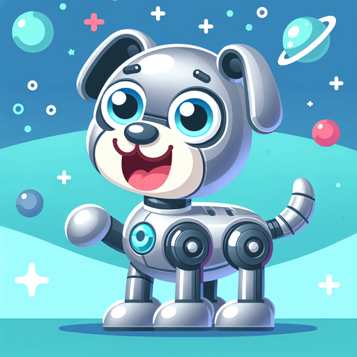 Jolly Robot Dog Painting By Diamonds Kit