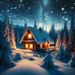 Winter Cabin Escape Paint By Diamonds Kits