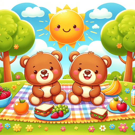 Sunny Adventure With Teddy Bears DIY Paint By Diamonds