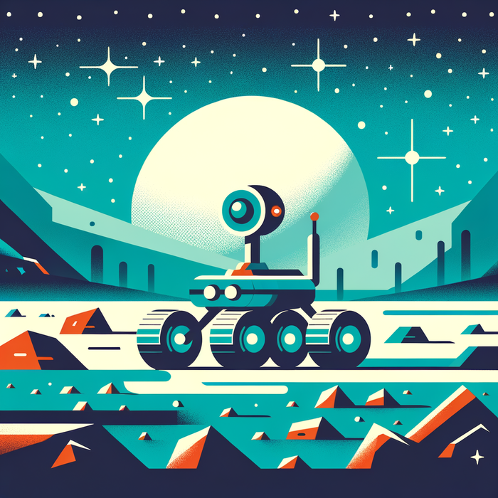 Space Rover Mission Paint By Color