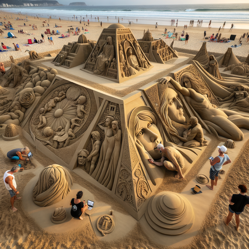 International Sand Sculpture Festival - Portugal Paint By Diamonds Kits