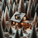 The Cozy Cabin Painting Diamond Kit