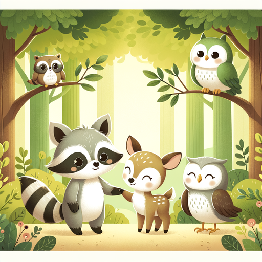 Cuddly Forest Friends Paint By Color