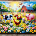 Vibrant Farm Life Diamonded Painting Kits