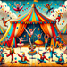 Joyful Circus Adventure Painting By Diamonds Kit