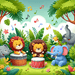 Safari Animal Band Paint By Diamond