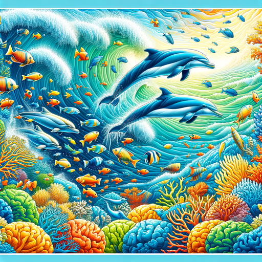 Playful Sea Adventure Painting Diamond Kit