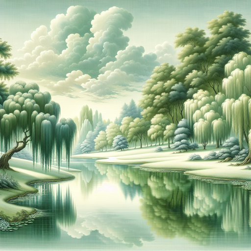 Whispering Willow Glade Diamond Painting