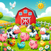 Joyful Farmyard Adventure Painting Diamond Kit