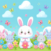 Wonderland Bunnies Paint By Diamonds Kits