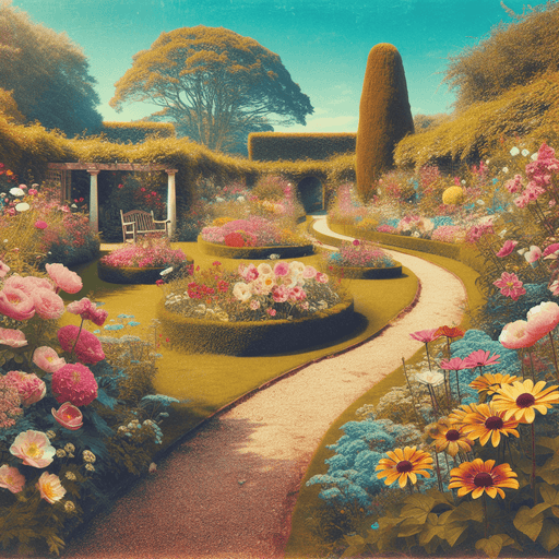 Vintage Garden Pathway Paint By Color