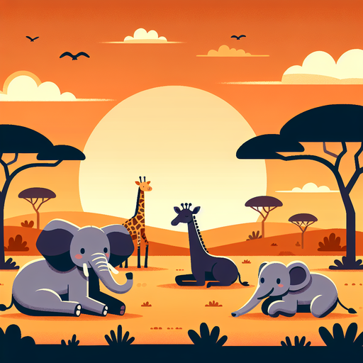 Sunset Safari Journey DIY Paint By Diamonds