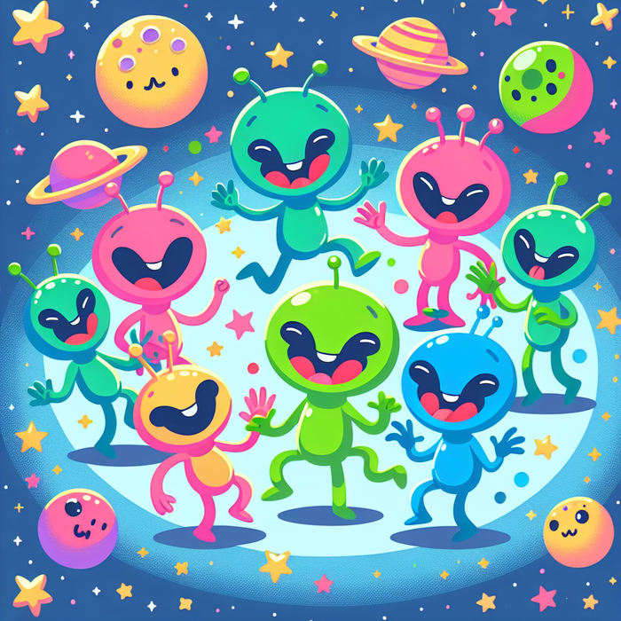 Giggling Galaxy Friends Diamonded Painting Kits