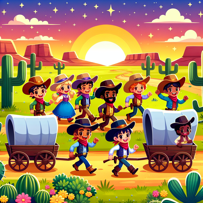 Wild West Wagon Trail Paint By Diamond