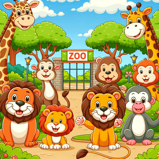 Friendly Zoo Adventures Painting By Diamonds Kit
