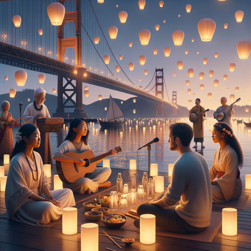 Floating Lantern Festival - San Francisco Paint By Color