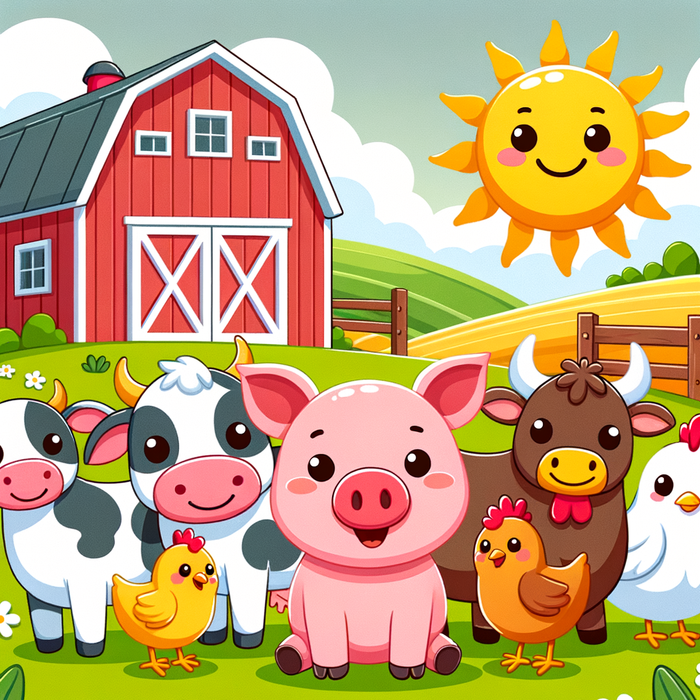 Happy Farm Friends Paint By Diamonds Kits