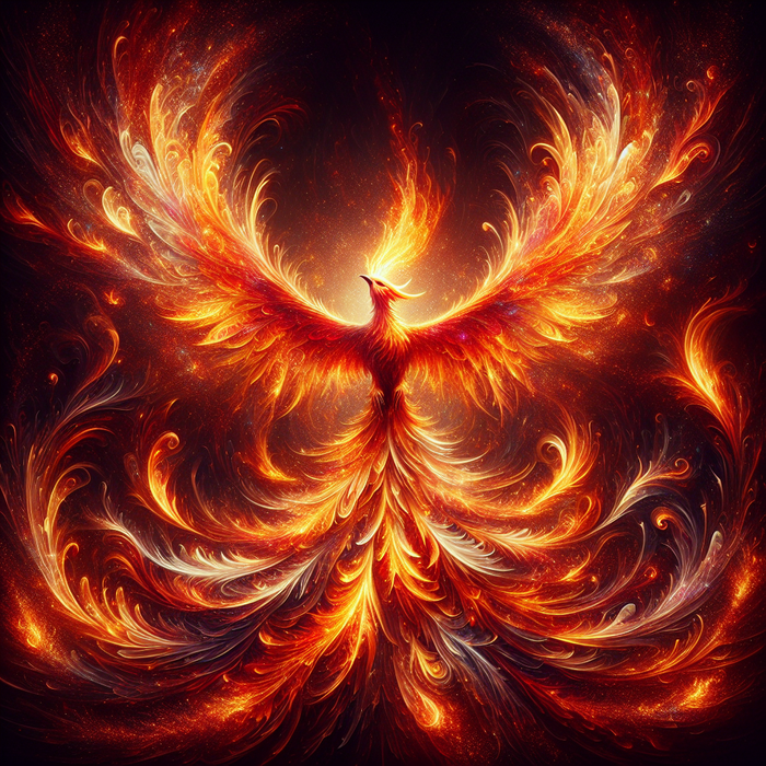 Mythical Phoenix Rising Painting Diamond Kit