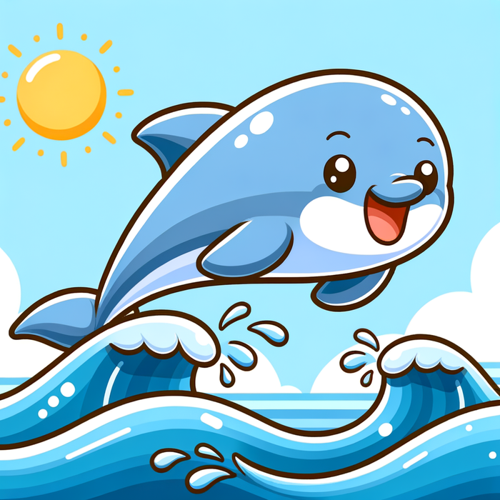 Lively Dolphin Splash Paint By Diamonds Kits