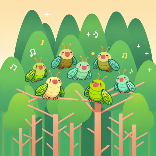 Singing Cicada Serenade DIY Paint By Diamonds