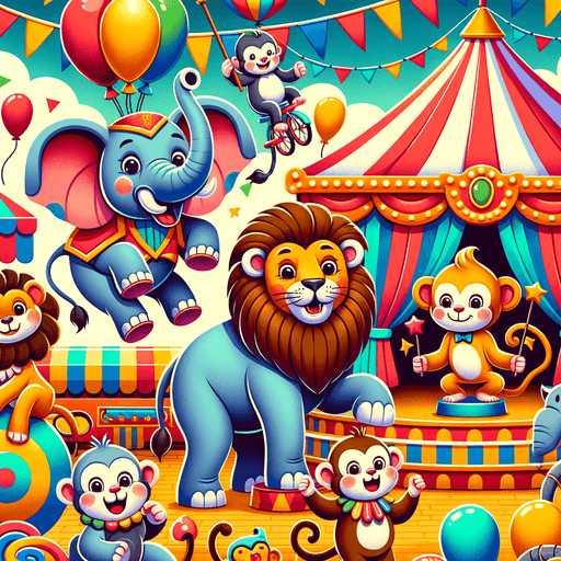 Cheerful Carnival Animals Diamond Painting