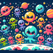 Silly Space Aliens Paint By Diamonds Kits