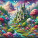 Fairytale Castle Dreamscape Paint By Diamonds Art