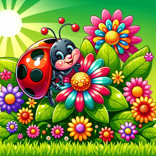 Friendly Ladybug Paint By Color