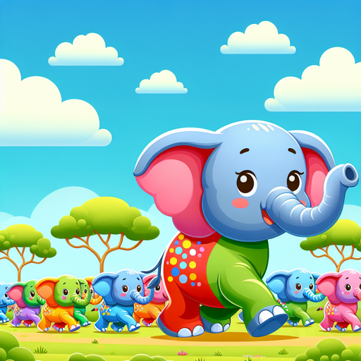 Energetic Elephants Parade Diamonded Painting Kits