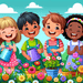 Cheery Little Gardeners Paint By Diamonds