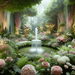 Tranquil Garden Oasis Painting Diamond Kit