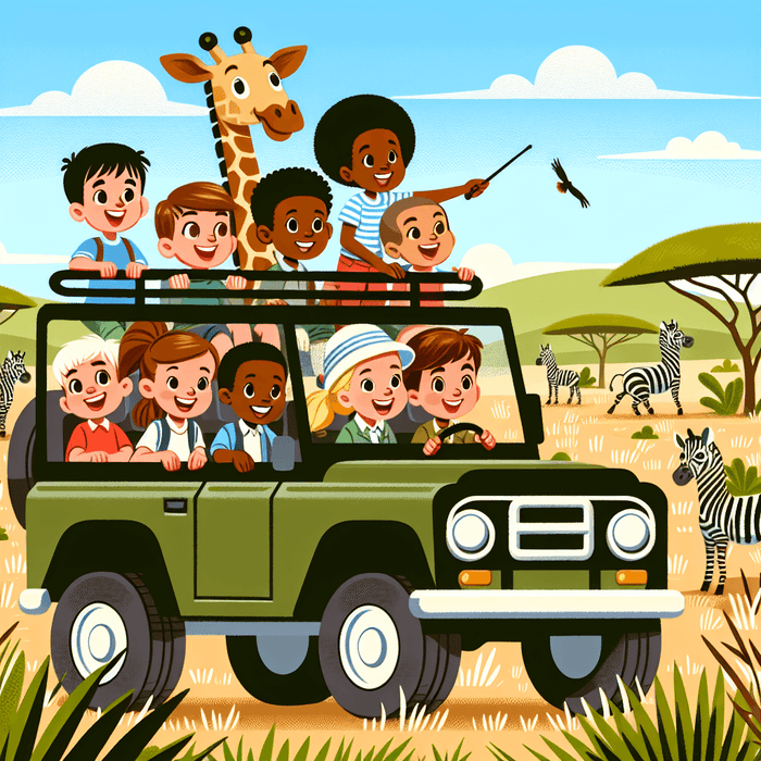 Safari Jeep Expedition Painting By Diamonds Kit