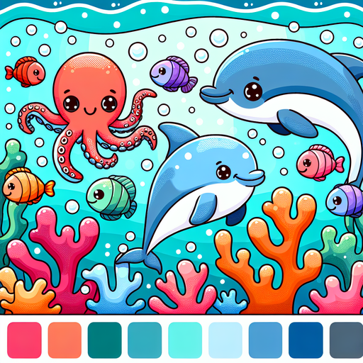 Curious Sea Creatures Diamonded Painting Kits