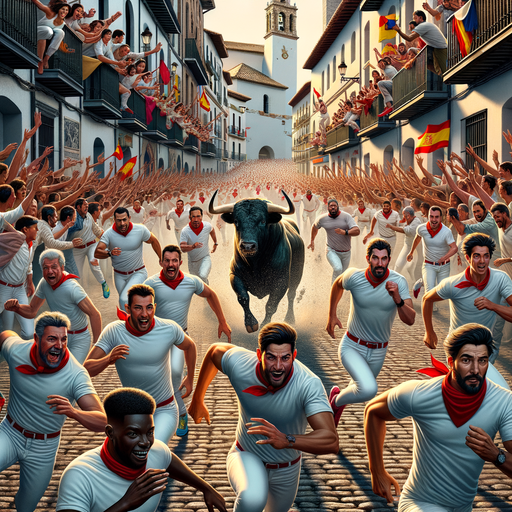 Running Of The Bulls - Spain Diamonded Painting Kits