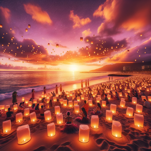 Floating Lantern Festival - Hawaii Paint By Diamond