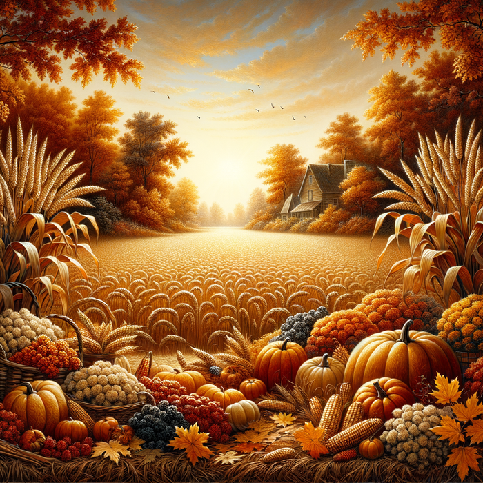 Harvest Home Painting By Diamonds Kit