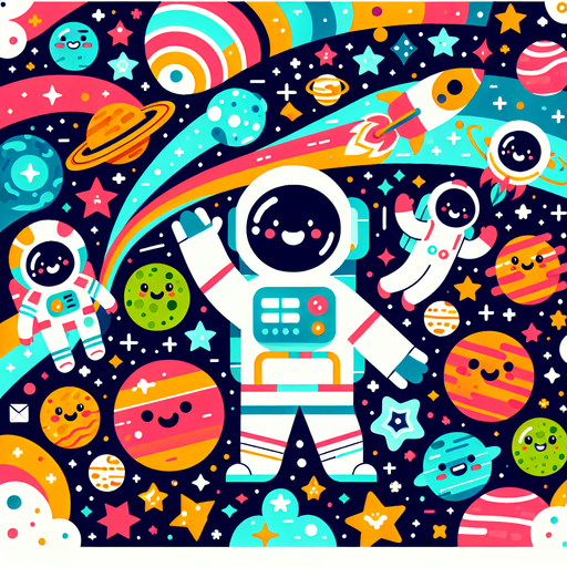 Friendly Astronauts Diamond Painting