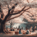 Hanami Cherry Blossom Festival - Tokyo Paint By Color